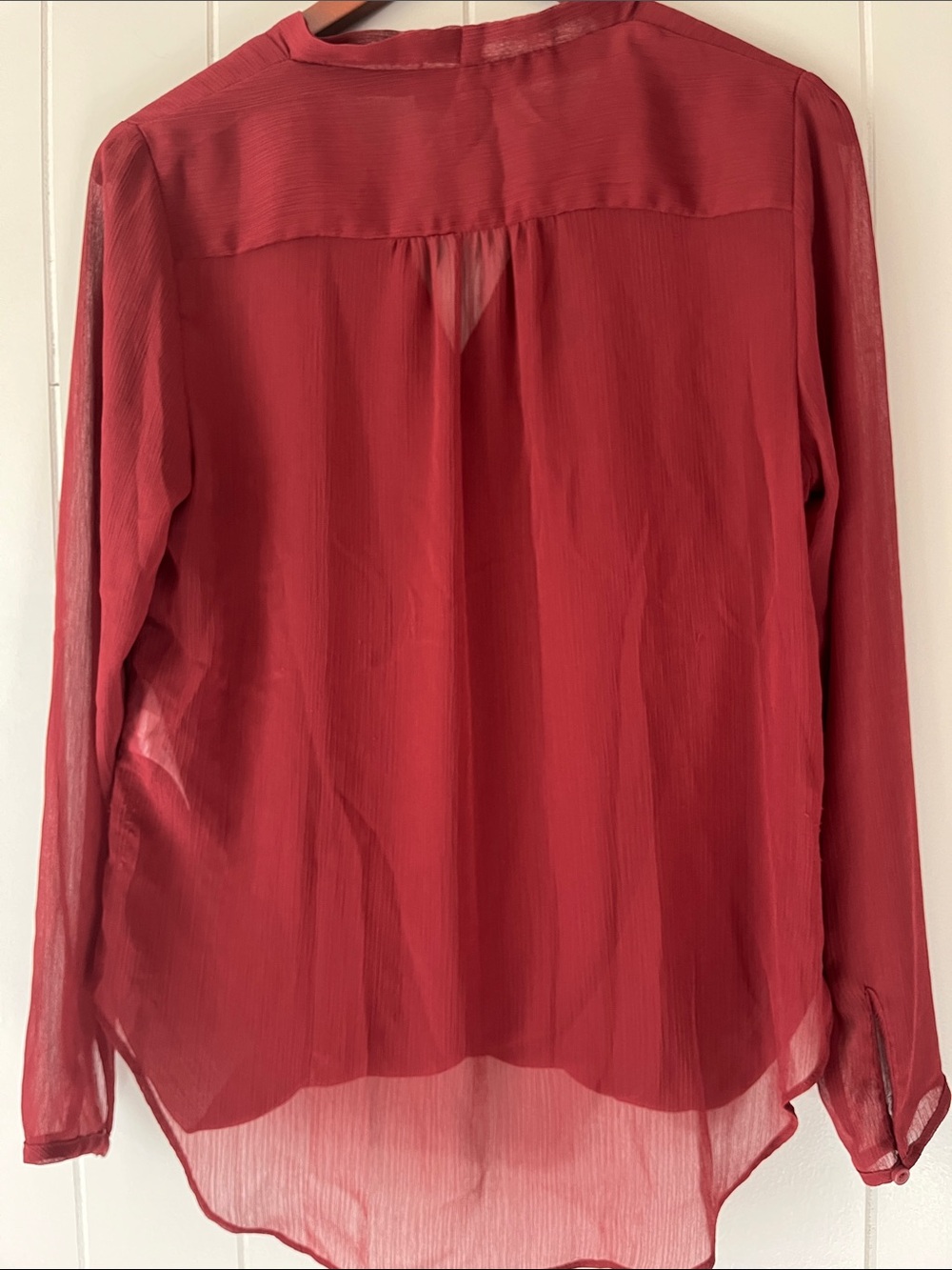Banana Republic Raspberry Wrap-Front Blouse - Picture 11 of 11